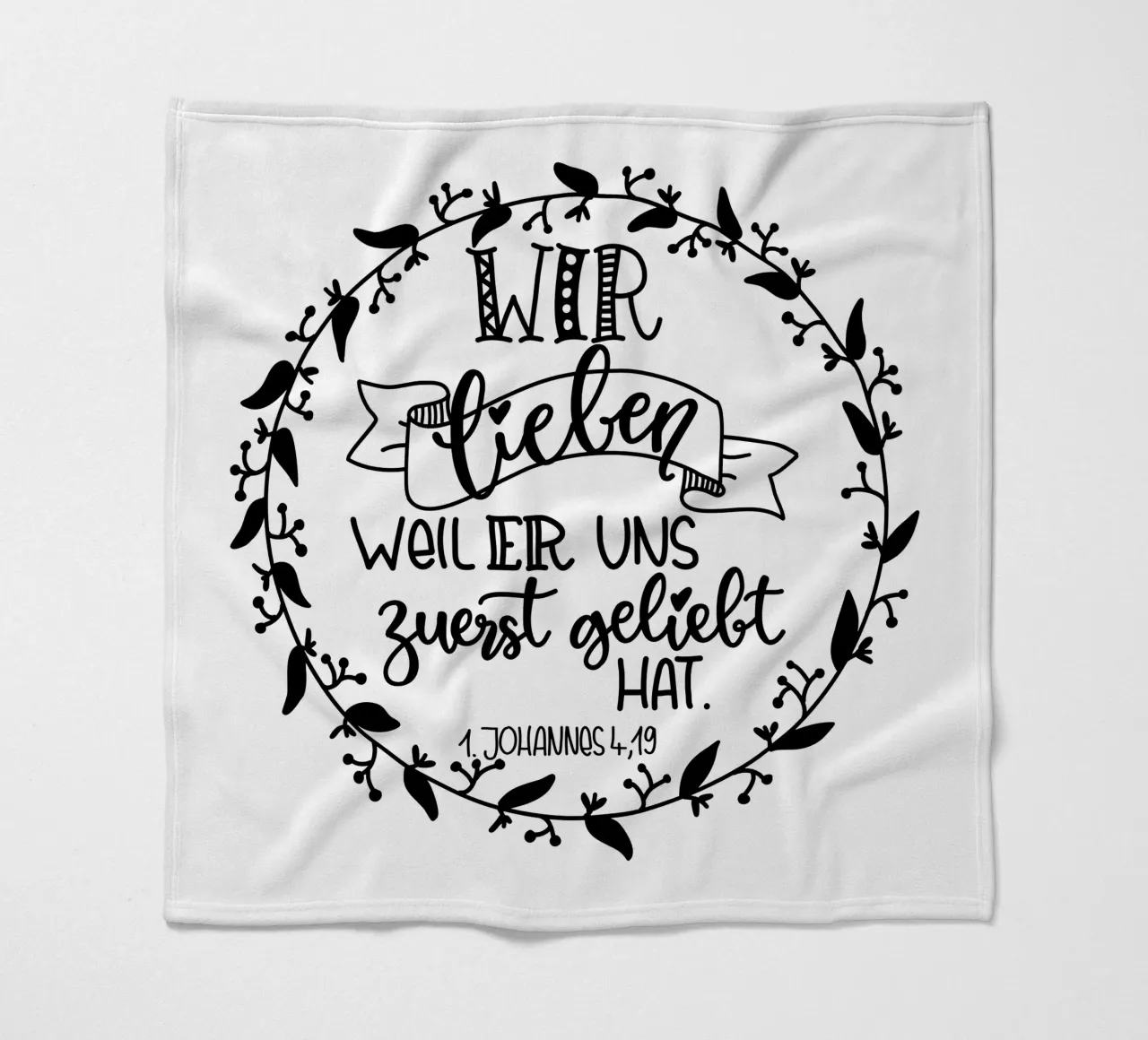 wir lieben uns... coperta in pile da Letters of Love