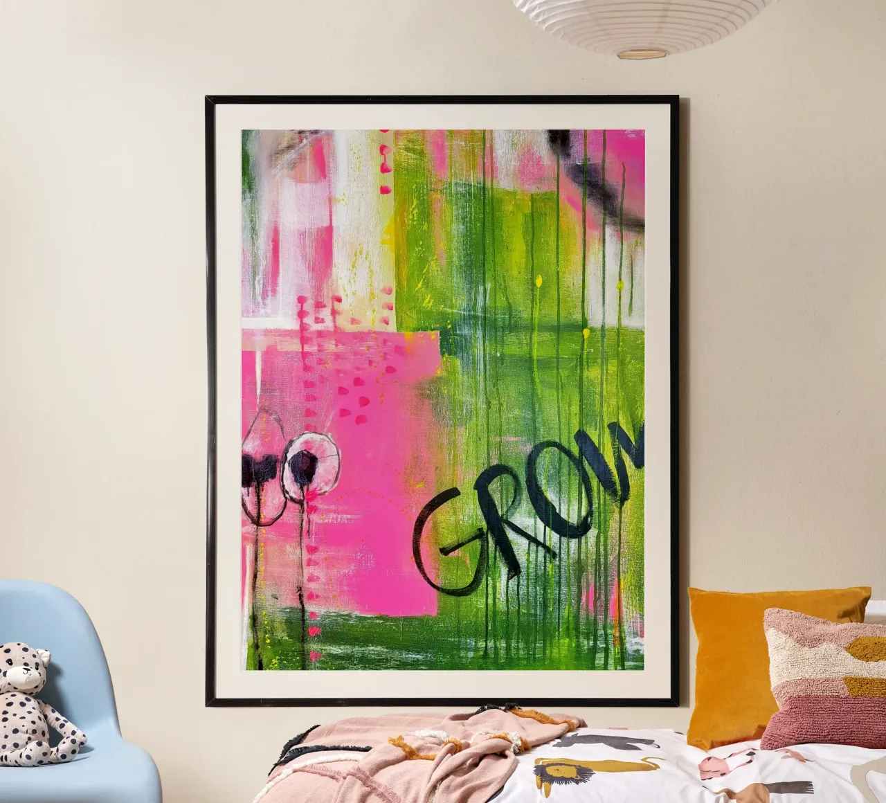 Grow in your mind poster con telaio in plastica da MissVeroonica