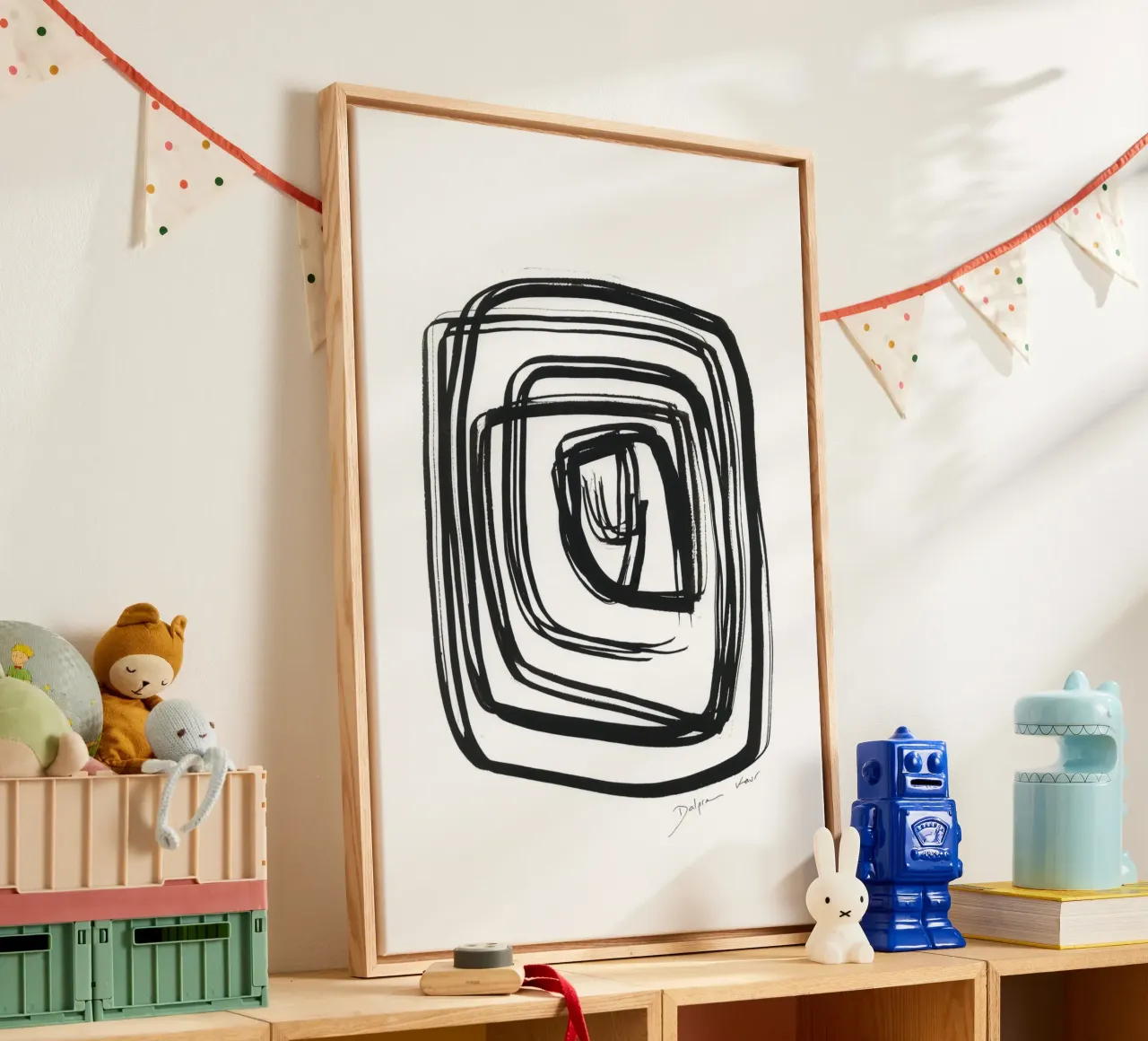 Dalprem Kaur Art - Let it guide you canvas with Floater frame by The Artcircle
