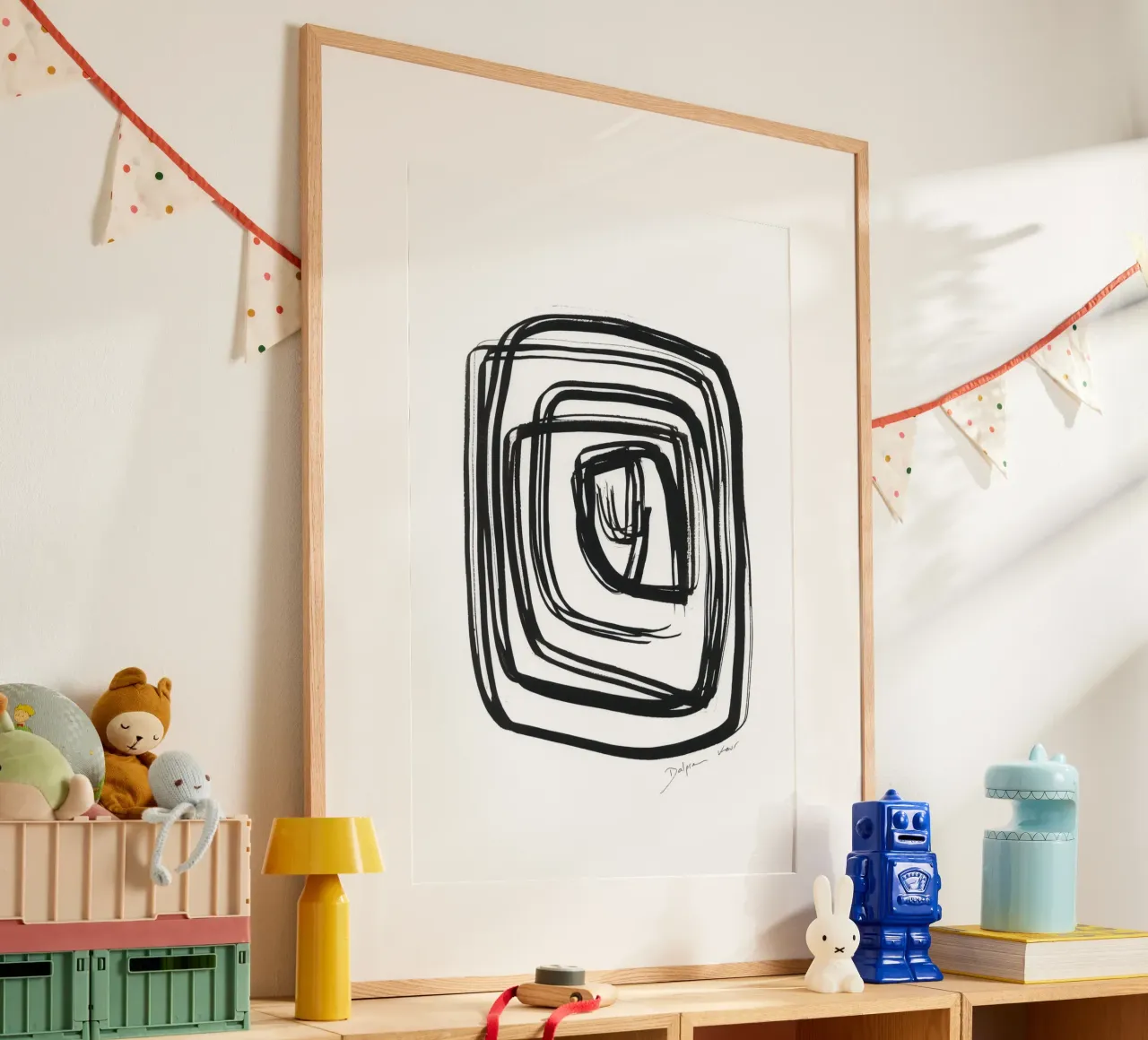 Dalprem Kaur Art - Lasciatevi guidare dall'arte poster con telaio in plastica da The Artcircle