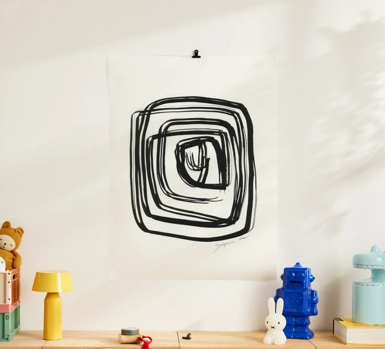 Dalprem Kaur Art - Lasciatevi guidare dall'arte poster con telaio in plastica da The Artcircle