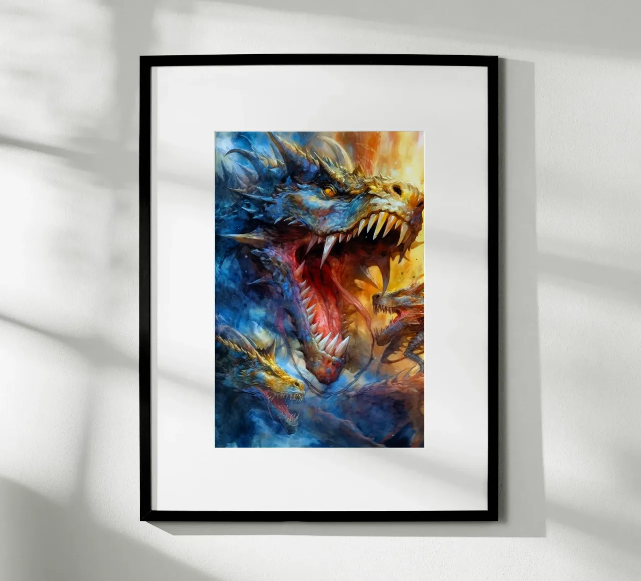 Drachenfeuer-Kunst Poster von Justyna Jaszke JBJart