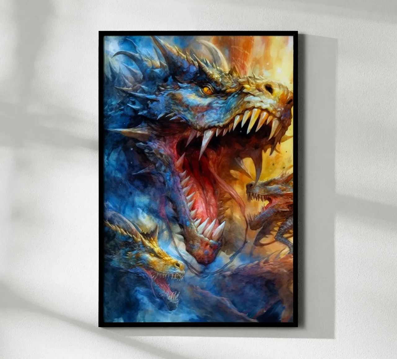 Drachenfeuer-Kunst Poster von Justyna Jaszke JBJart