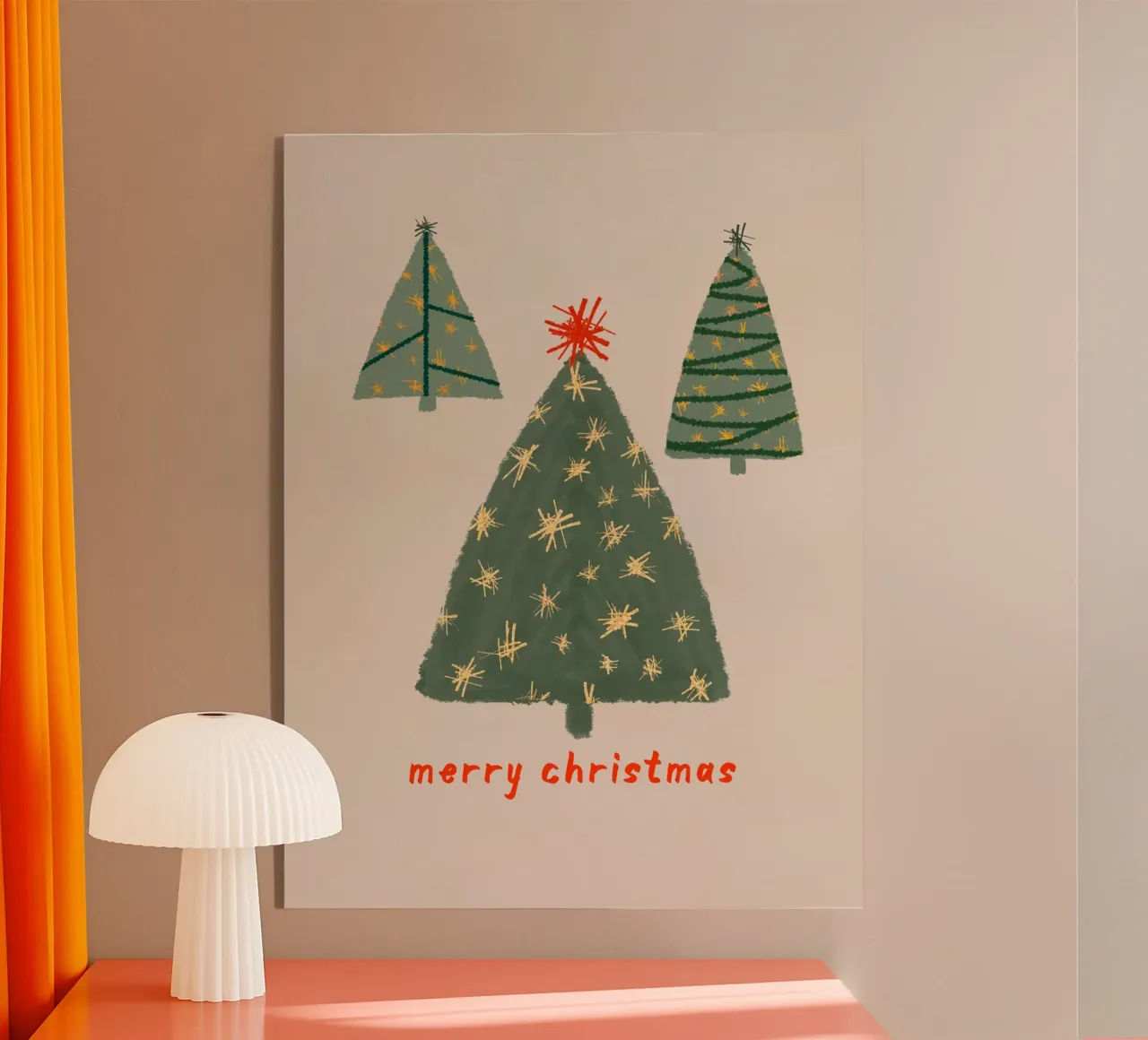 Buon Natale - Semplice albero nordico plexiglass da sabidussi