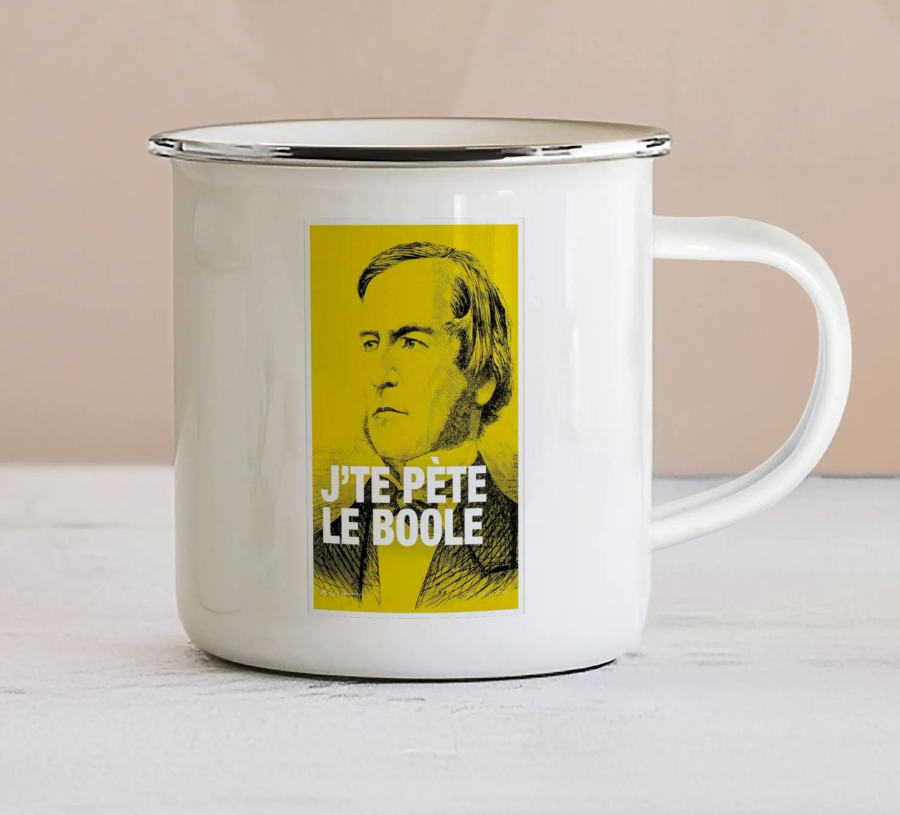 Boole tazza in smalto da Fists Et Lettres