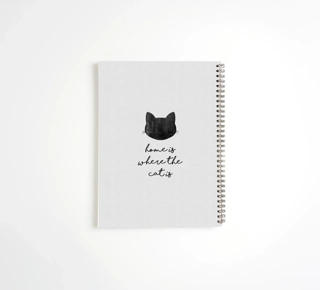 Home Is Where The Cat Is spiral notebook by Orara Studio