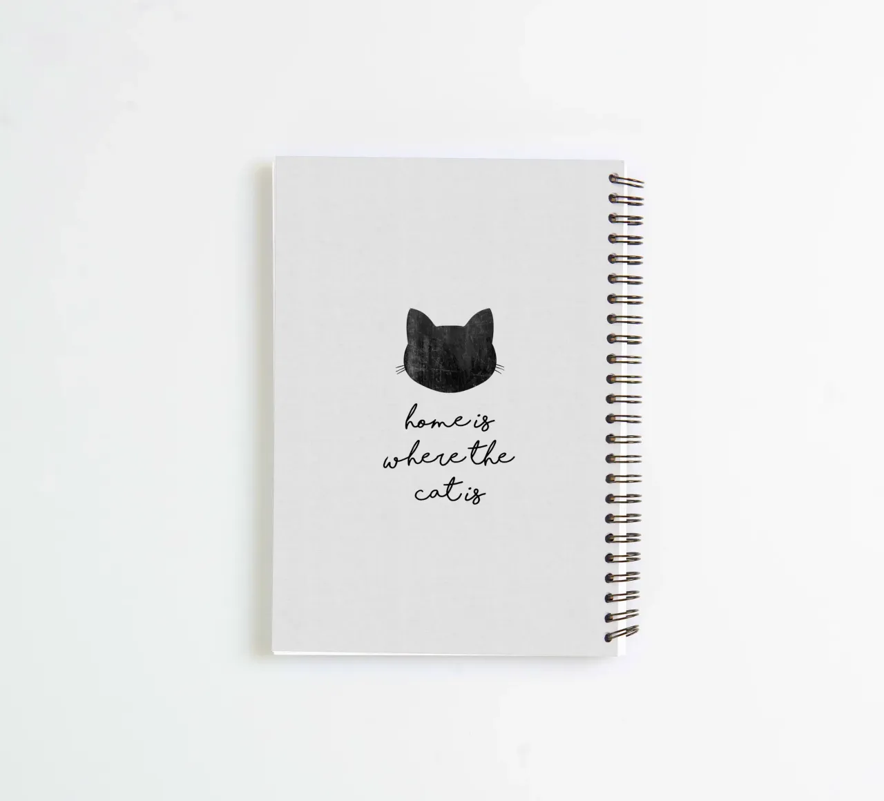 Home Is Where The Cat Is spiral notebook by Orara Studio