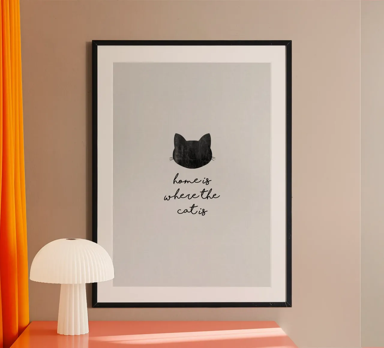 Home Is Where The Cat Is hahnemühle by Orara Studio