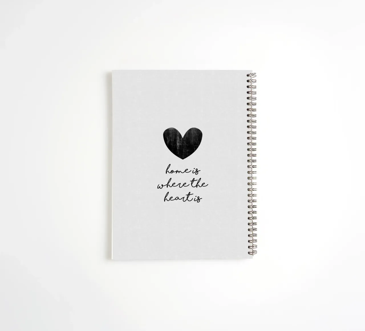 Home Is Where The Heart Is spiral notebook by Orara Studio