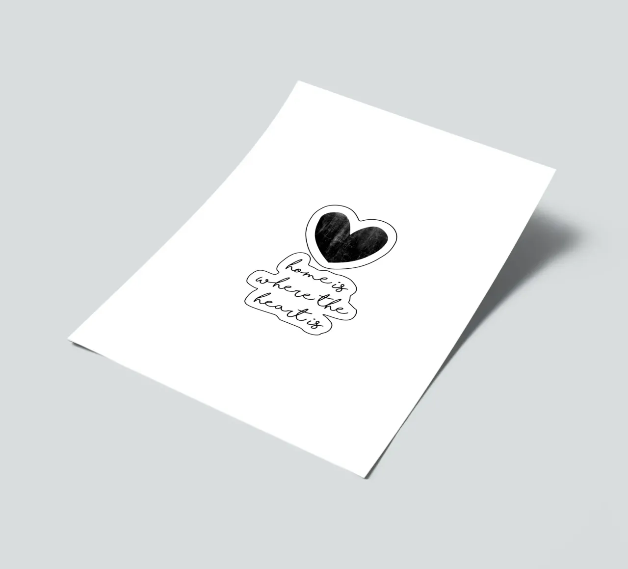 Home Is Where The Heart Is sticker sheet by Orara Studio