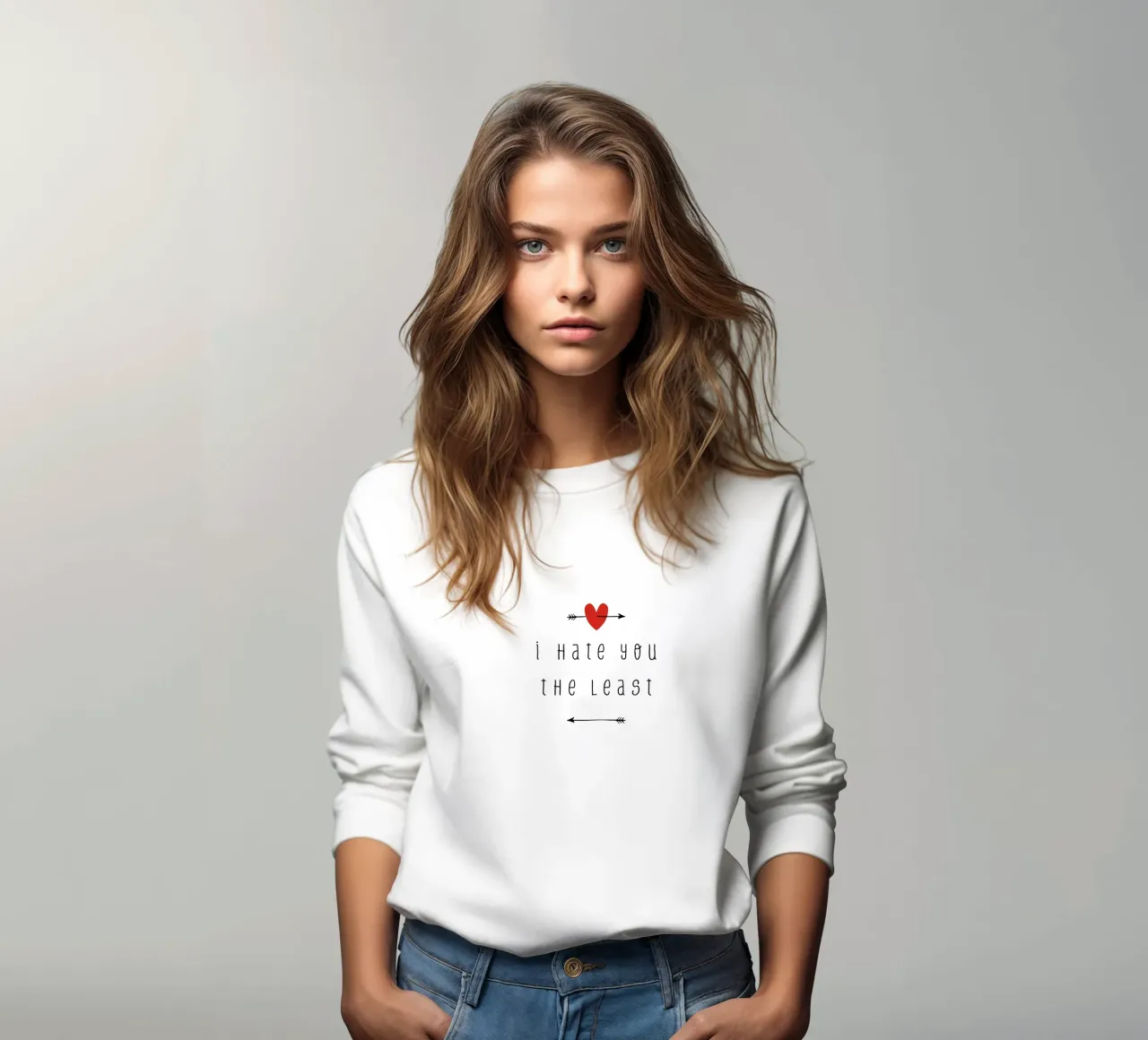 C'est toi que je déteste le moins sweat de Orara Studio