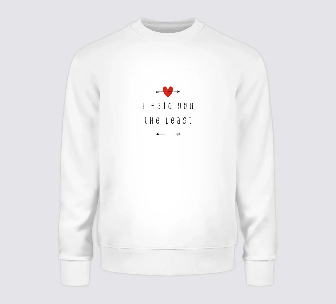 C'est toi que je déteste le moins sweat de Orara Studio