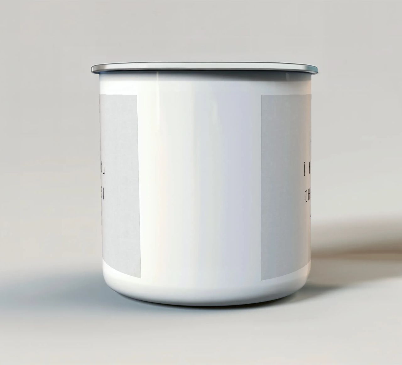Ti odio di meno tazza in smalto da Orara Studio