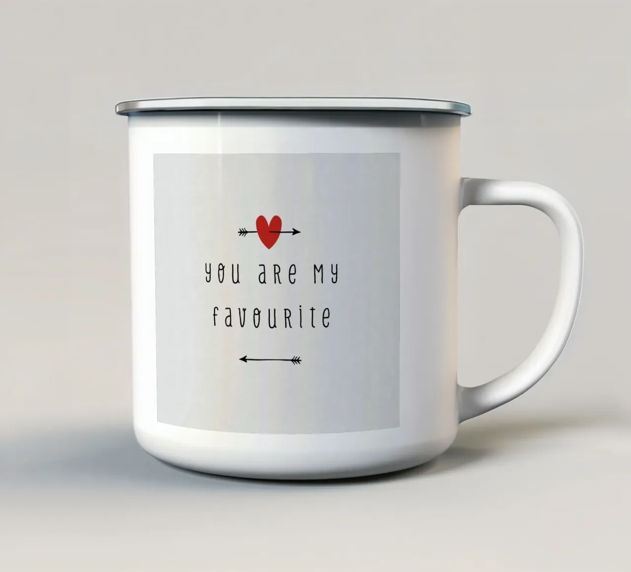 Tu sei il mio preferito tazza in smalto da Orara Studio