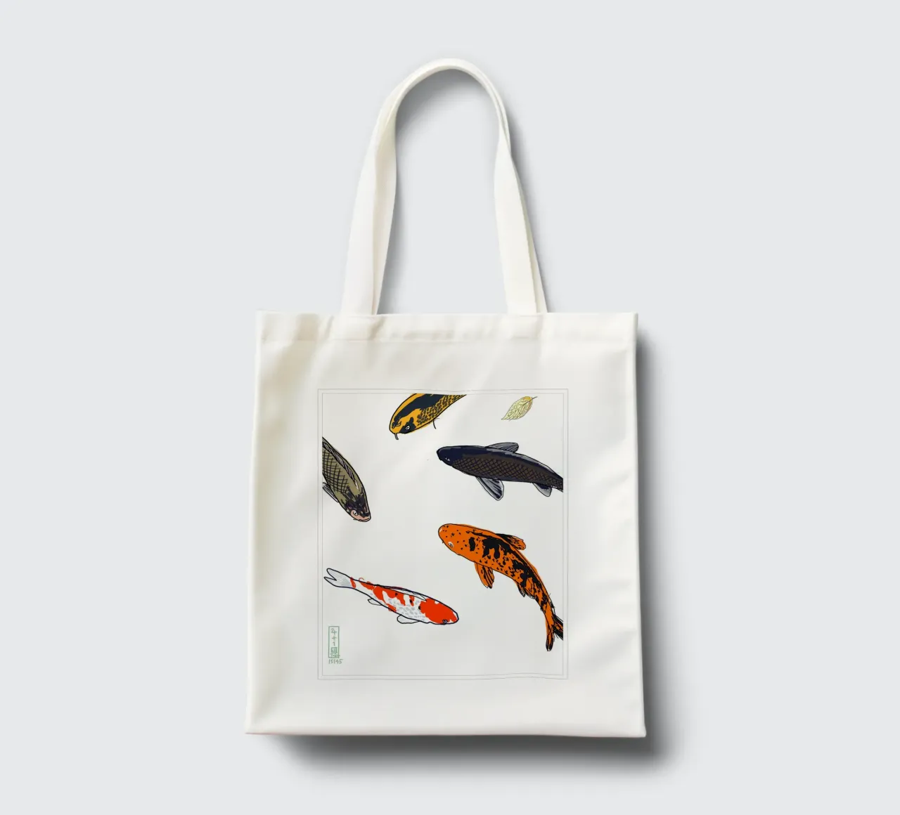 Koi tote bag by Asobōze