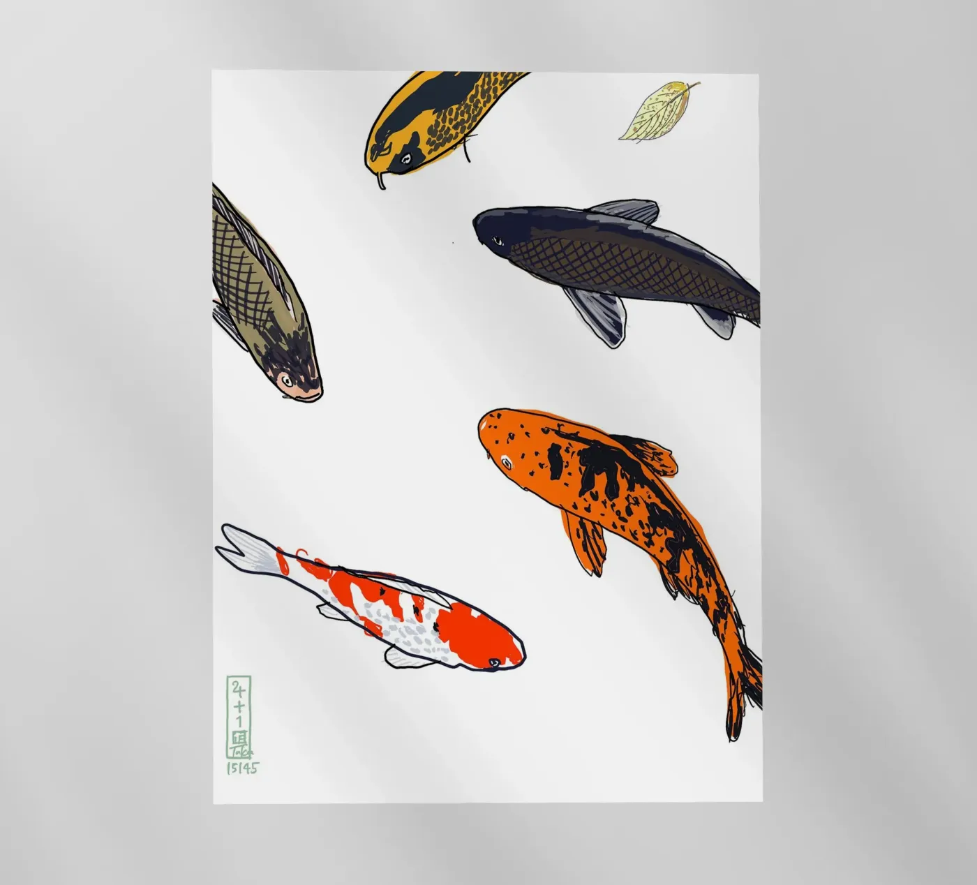 Koi pellicola backlit da Asobōze