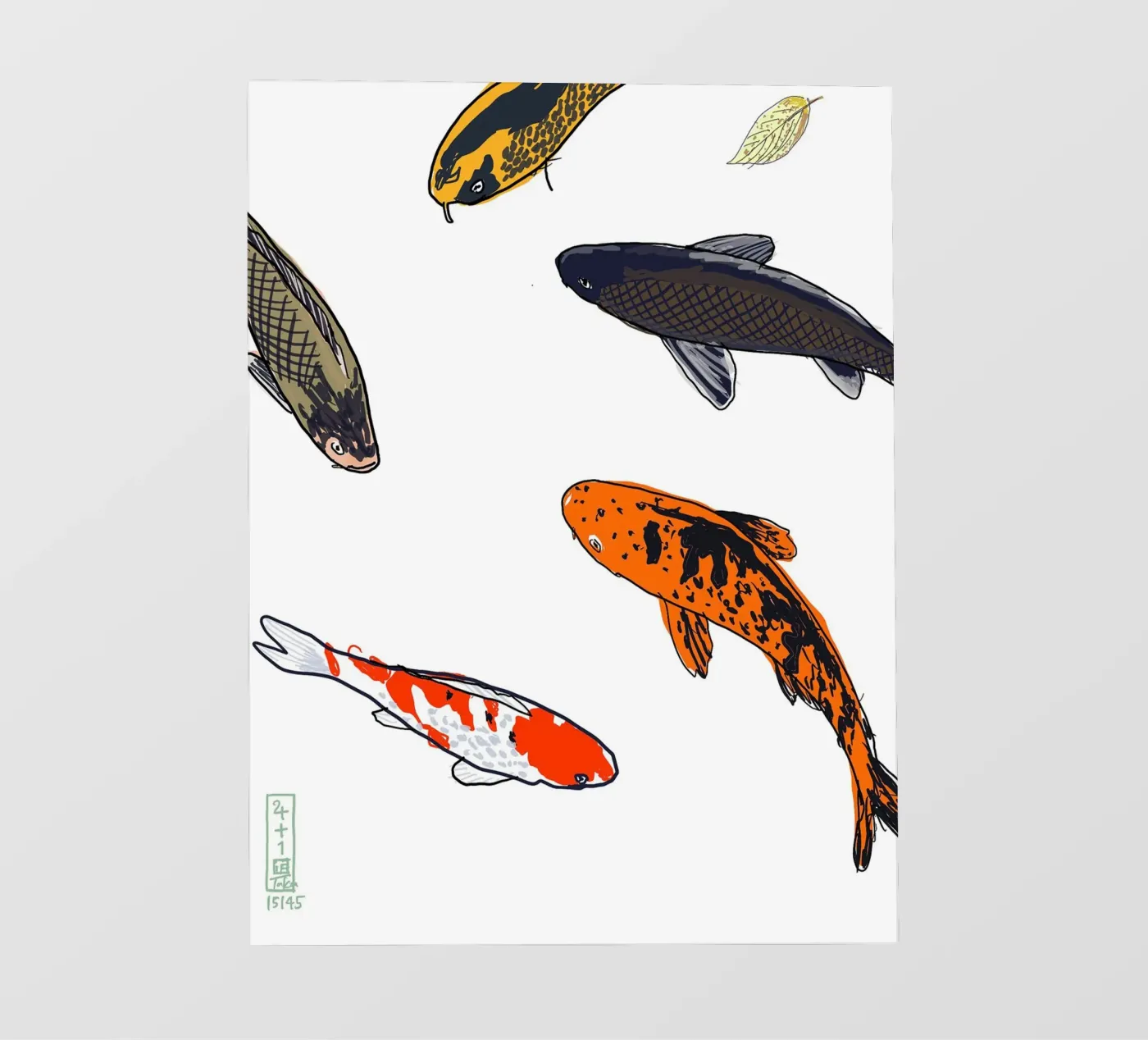 Koi pellicola backlit da Asobōze