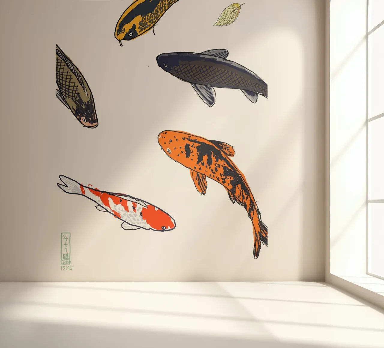 Koi photo wallpaper by Asobōze