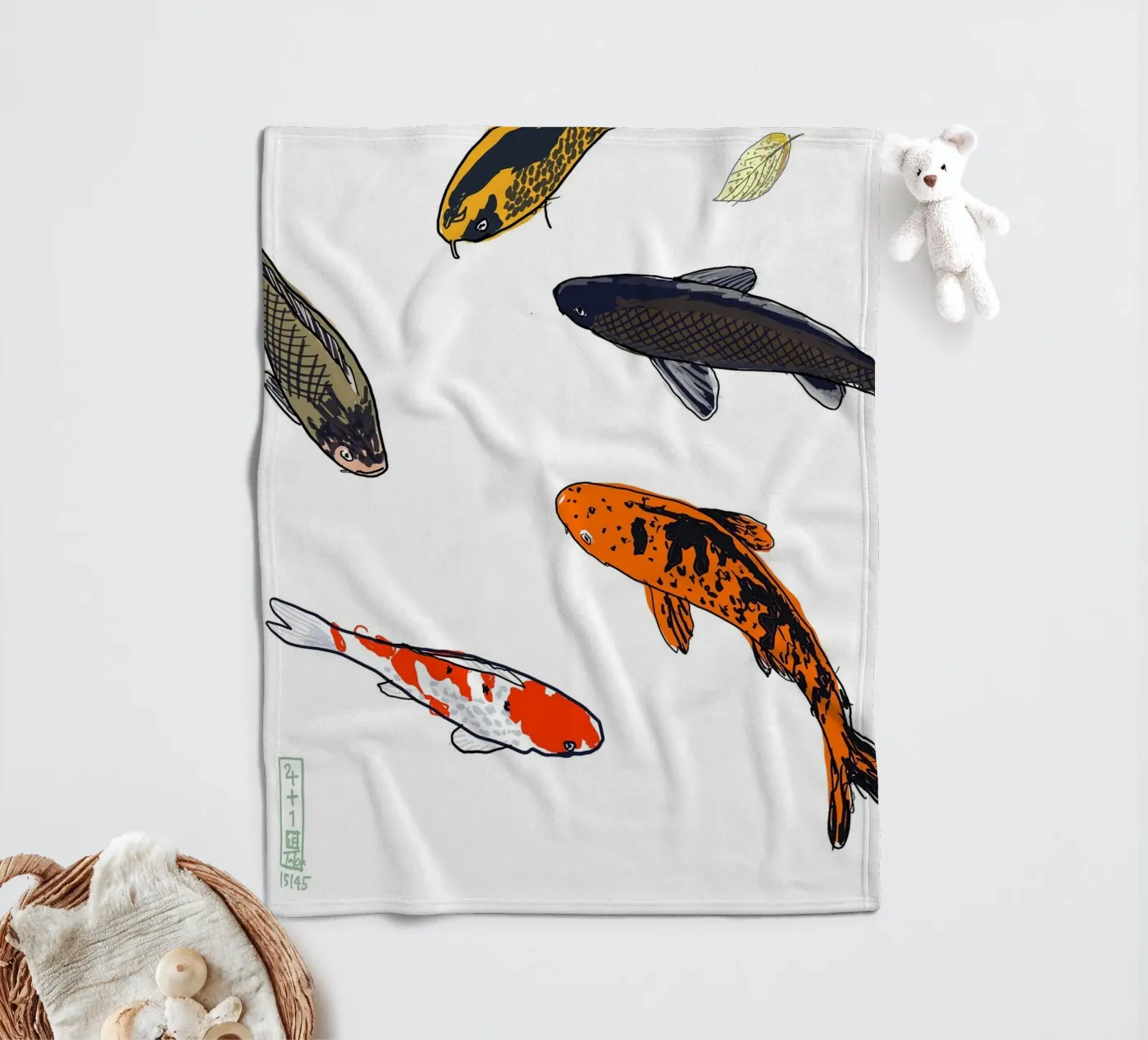 Koi Fleecedecke von Asobōze
