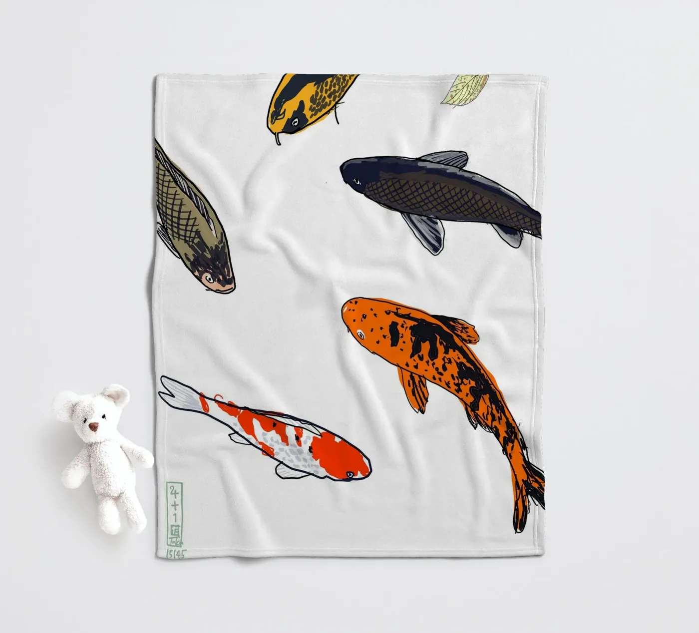 Koi Fleecedecke von Asobōze