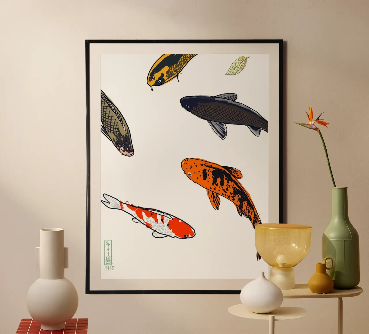 Koi hahnemühle by Asobōze