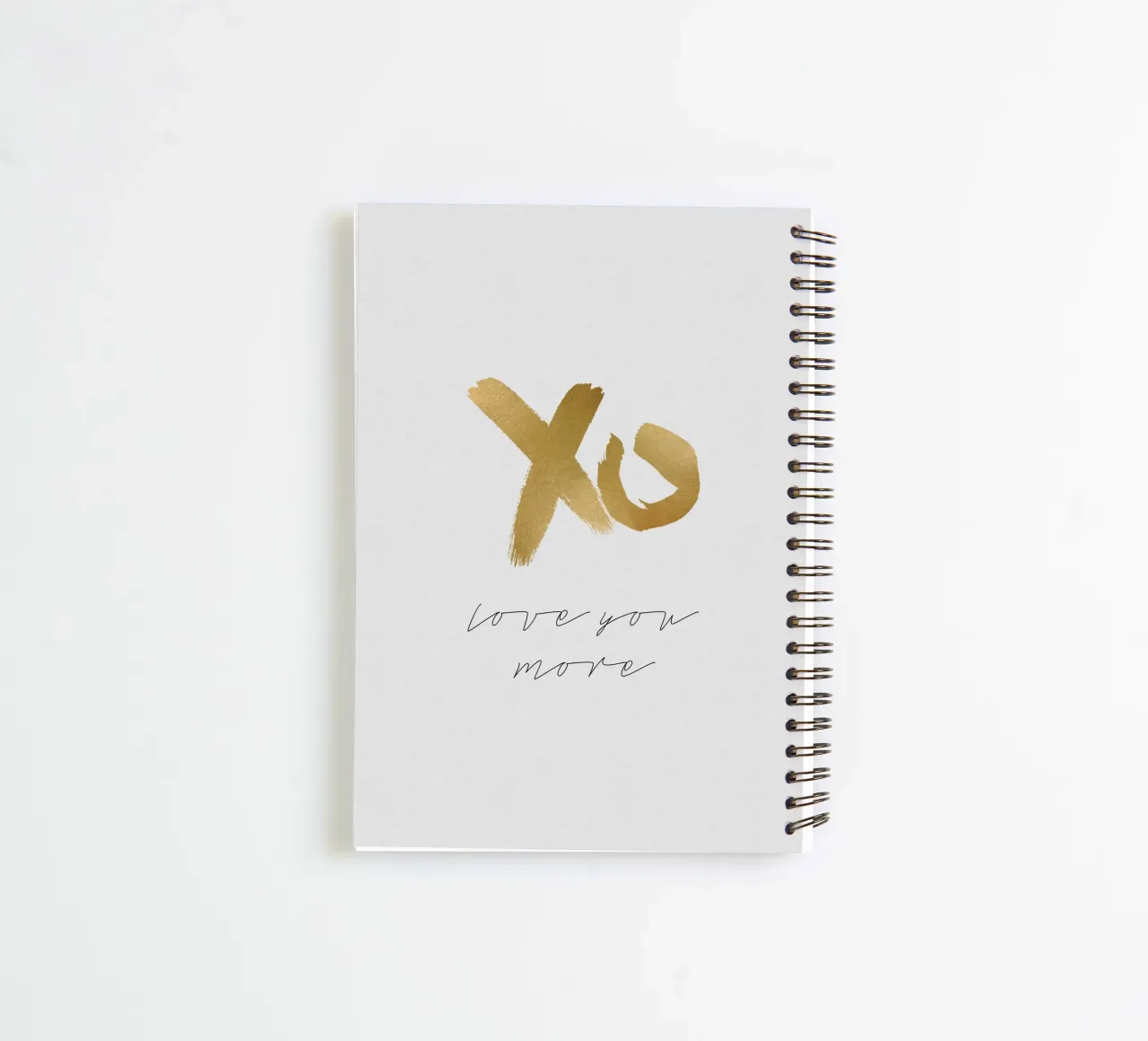Love You More spiral notebook by Orara Studio