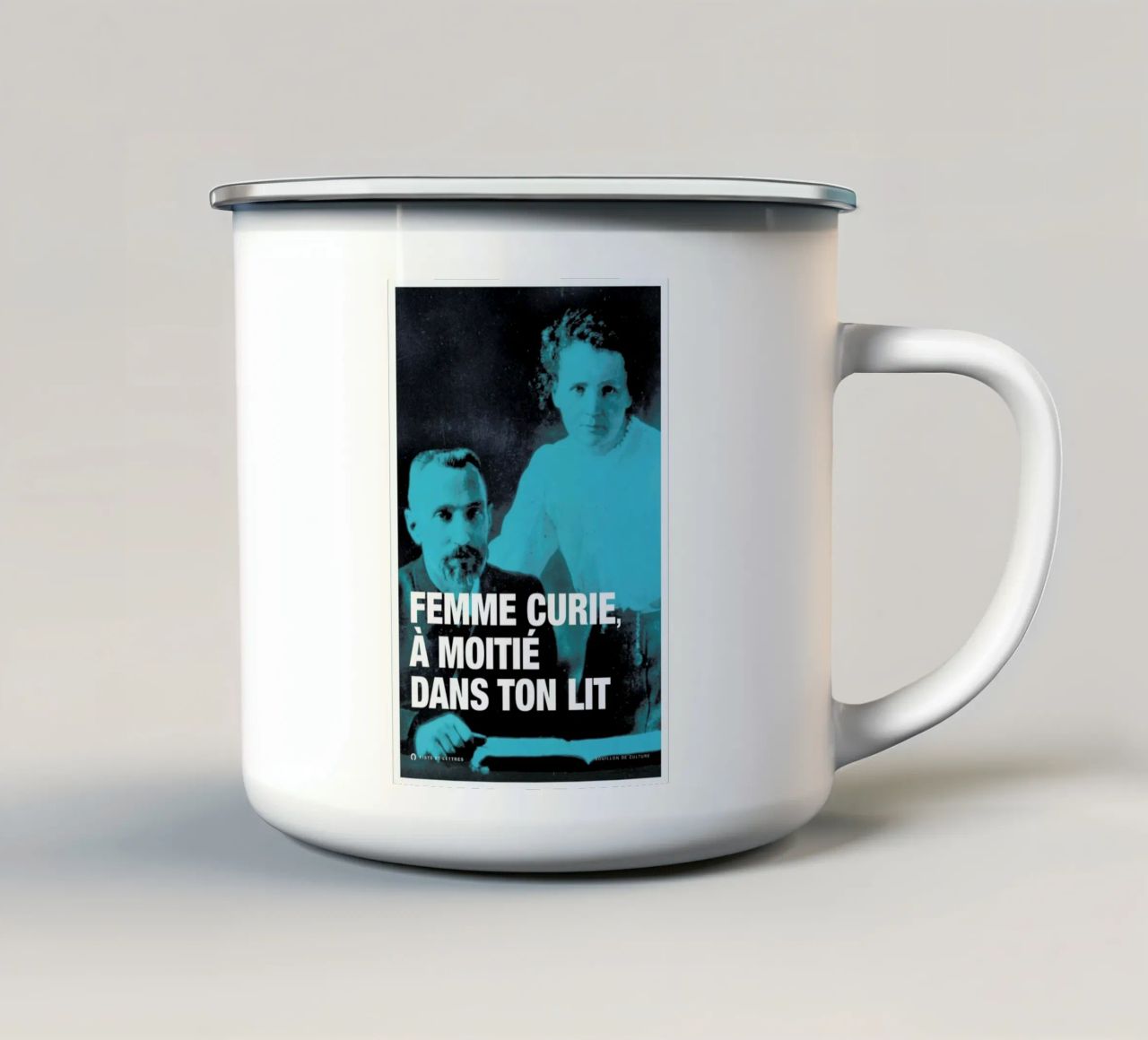 Curie tazza in smalto da Fists Et Lettres