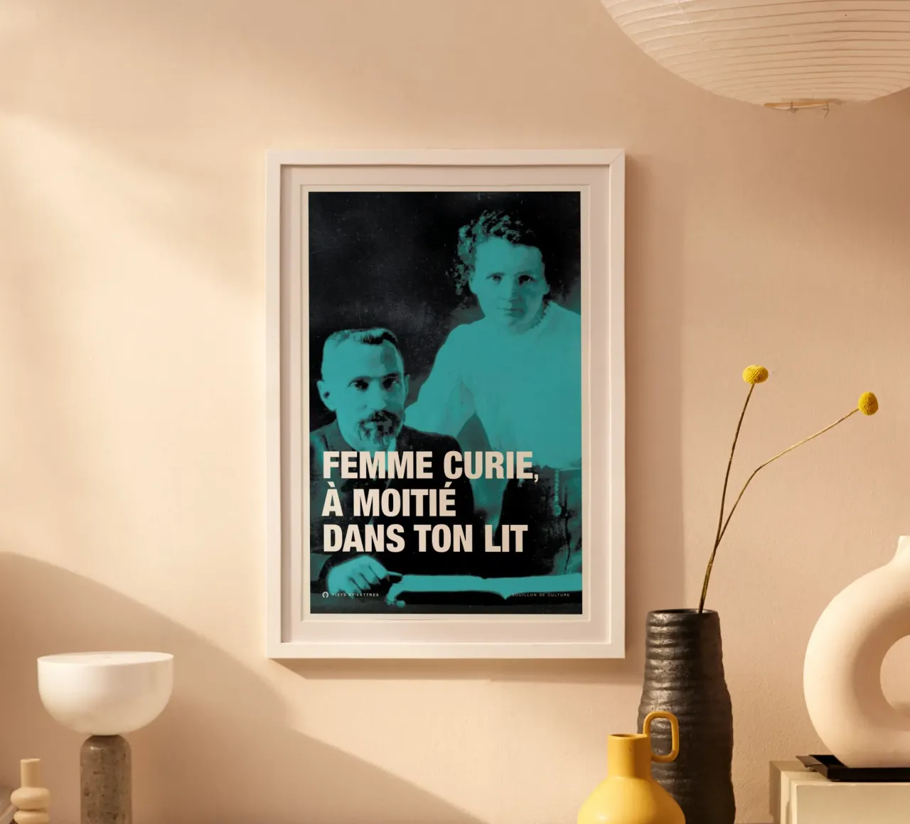 Curie poster da Fists Et Lettres