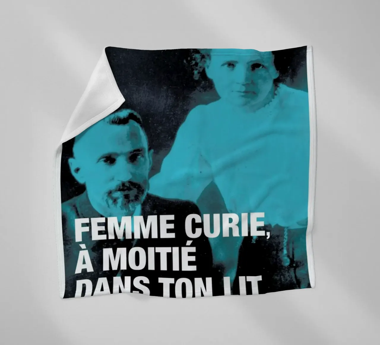 Curie fleece blanket by Fists Et Lettres