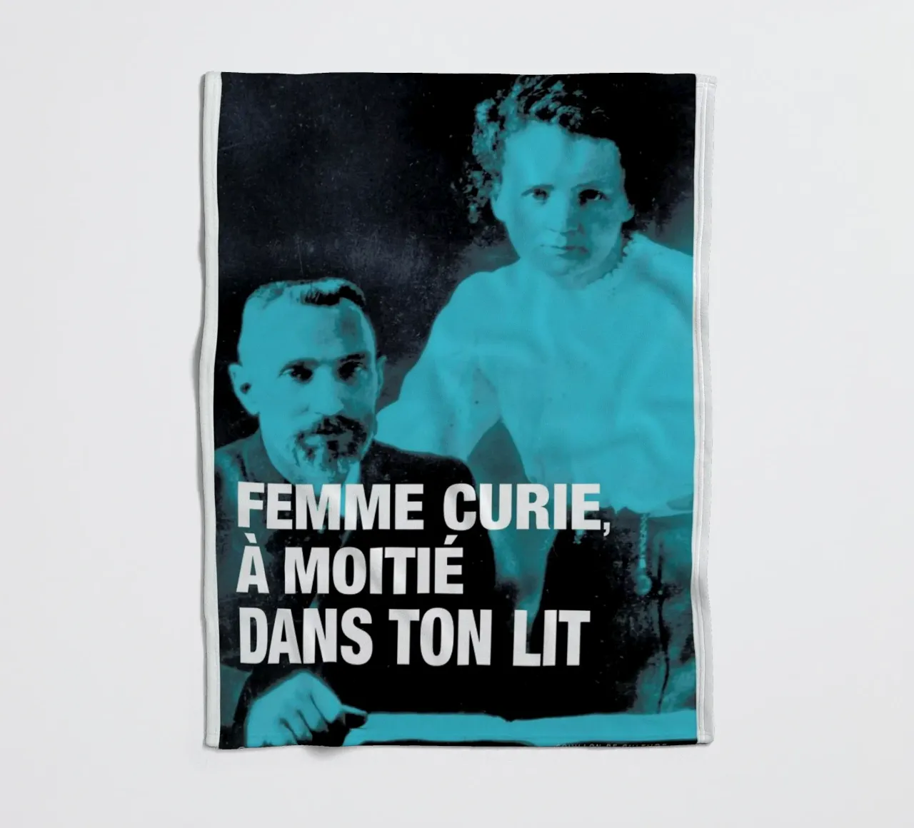 Curie fleece blanket by Fists Et Lettres