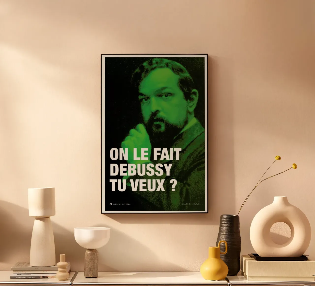 Debussy plexiglass da Fists Et Lettres