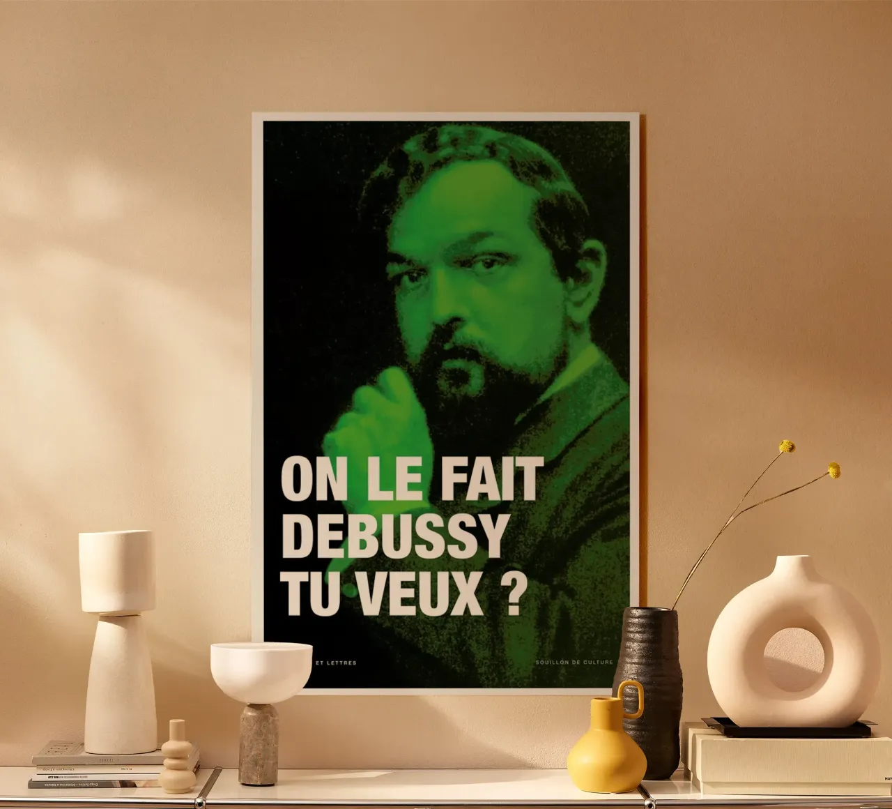 Debussy plexiglass da Fists Et Lettres