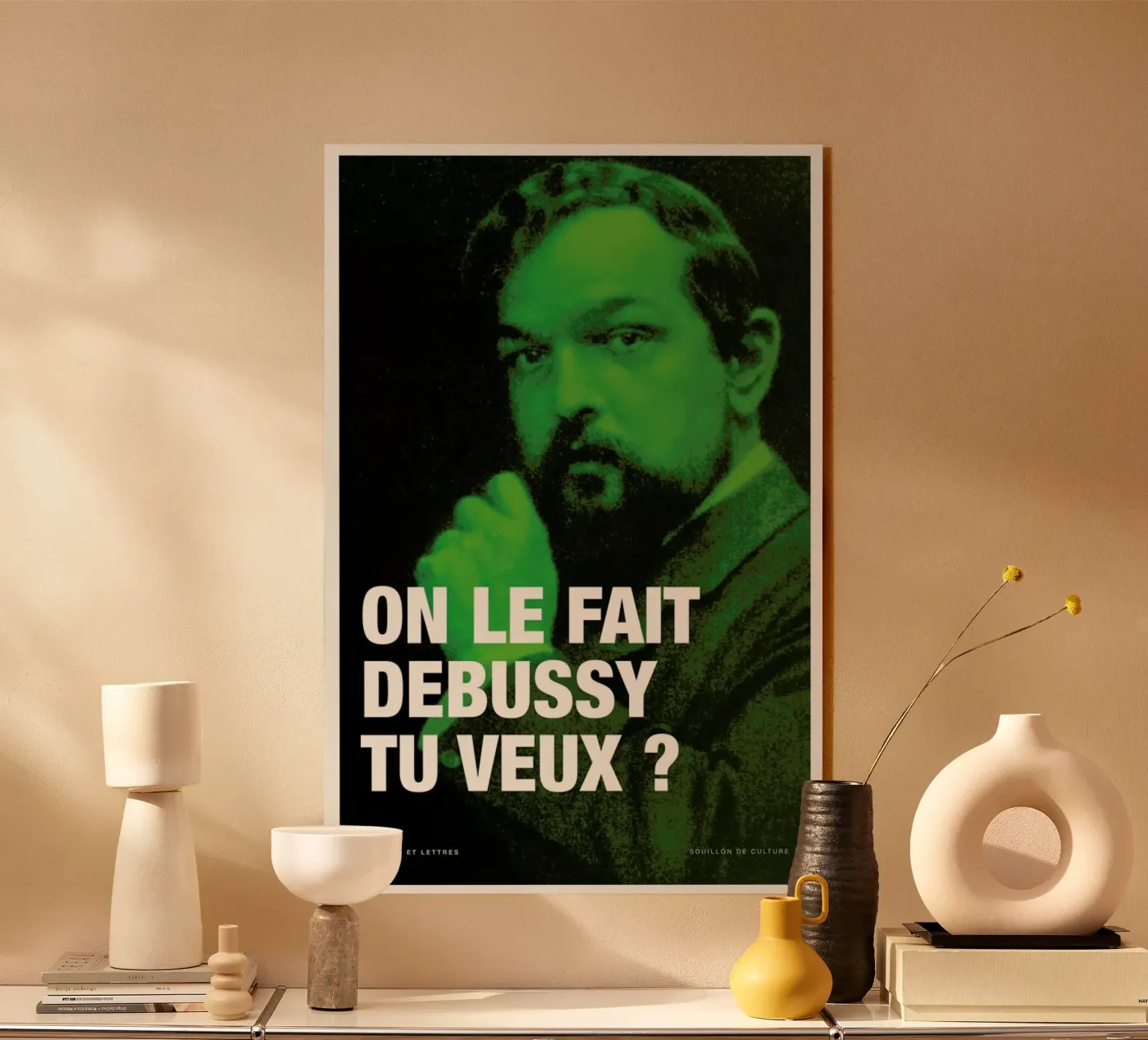 Debussy plexiglass da Fists Et Lettres