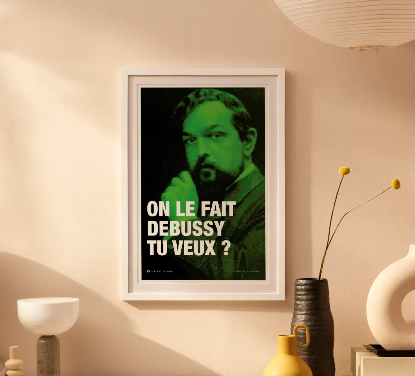 Debussy poster da Fists Et Lettres