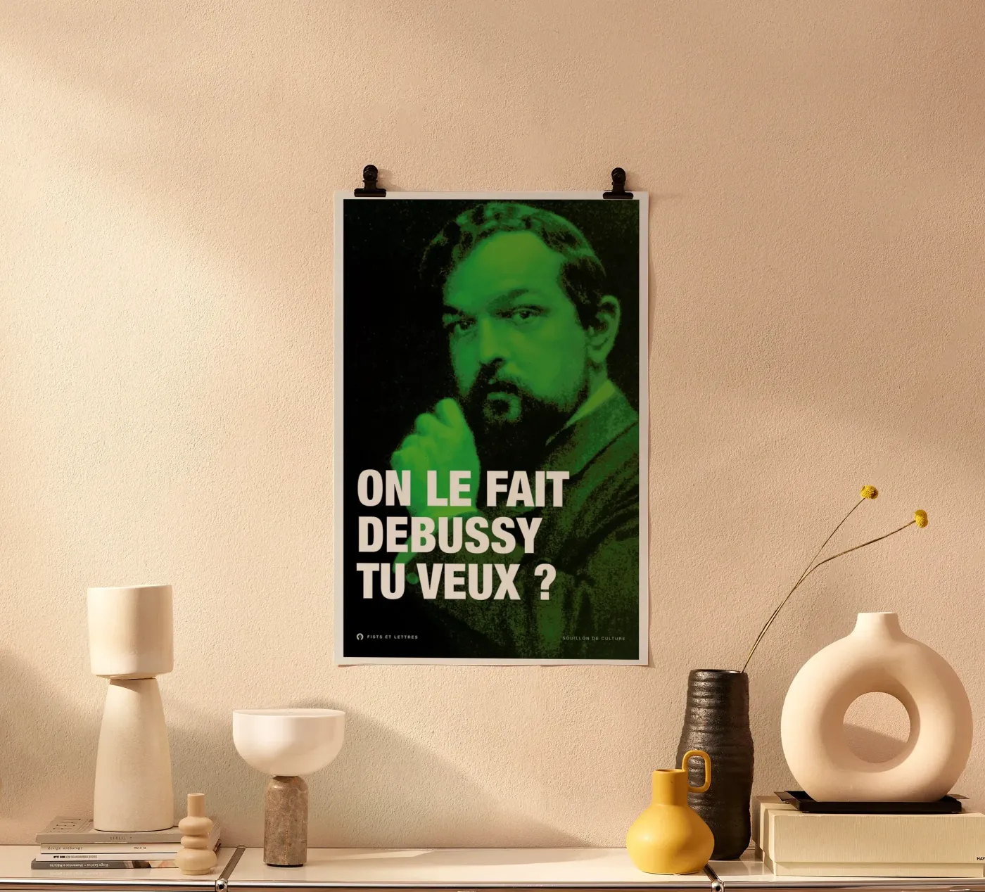 Debussy poster da Fists Et Lettres