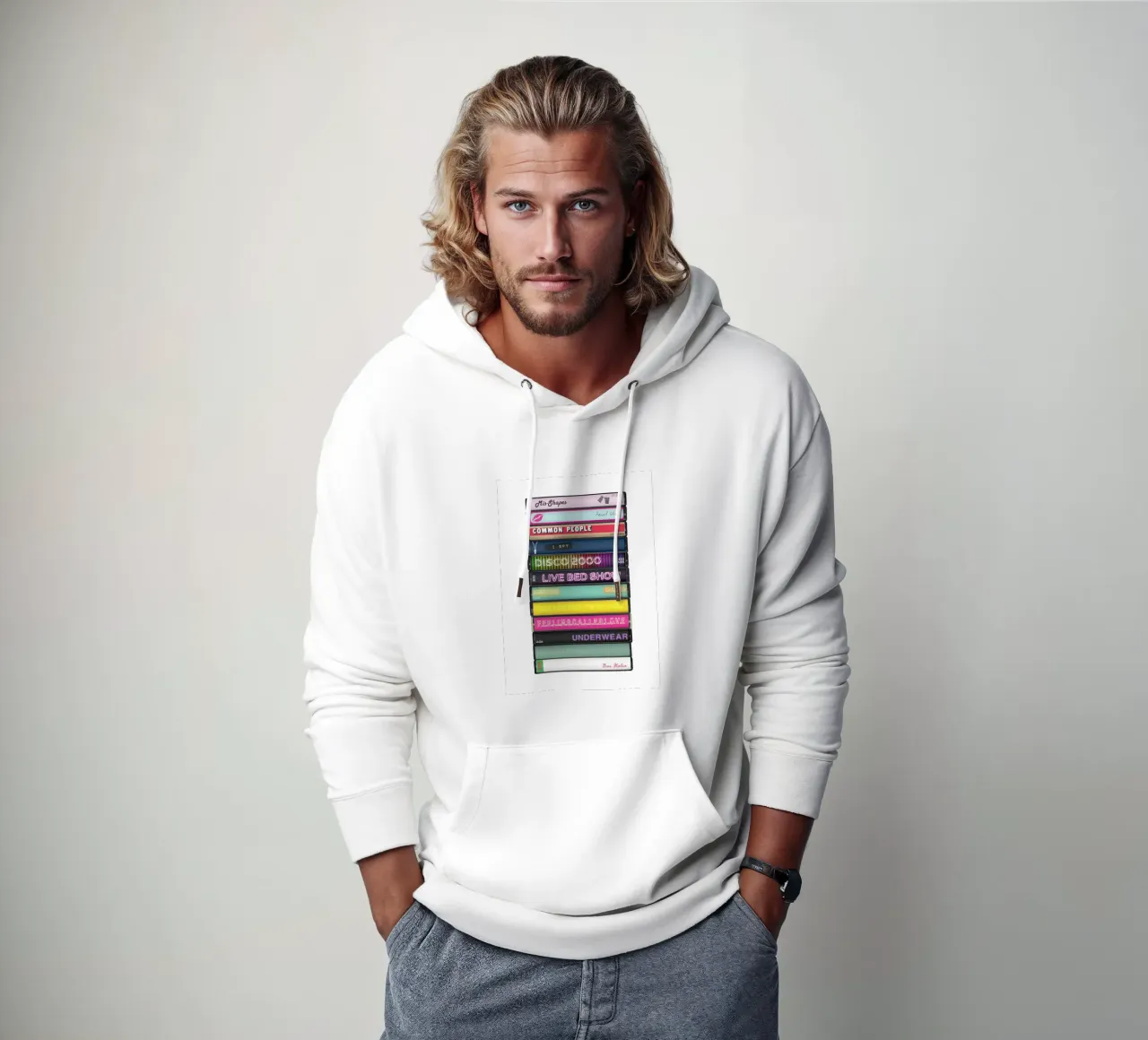Pulp - Different Class - Cassette Print hoodie by MrMustardPrints