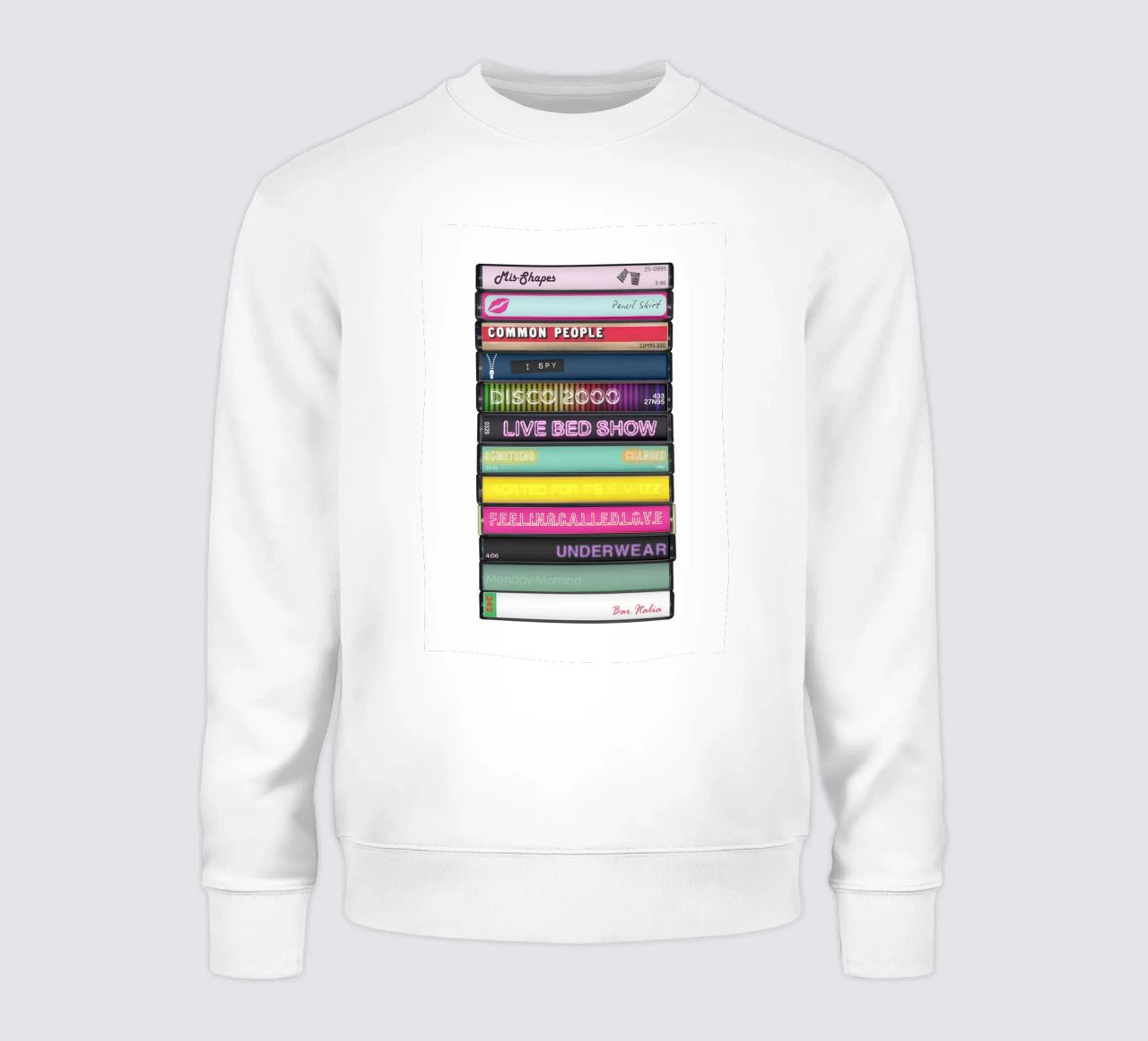 Pulp - Different Class - Cassette Print felpa da MrMustardPrints