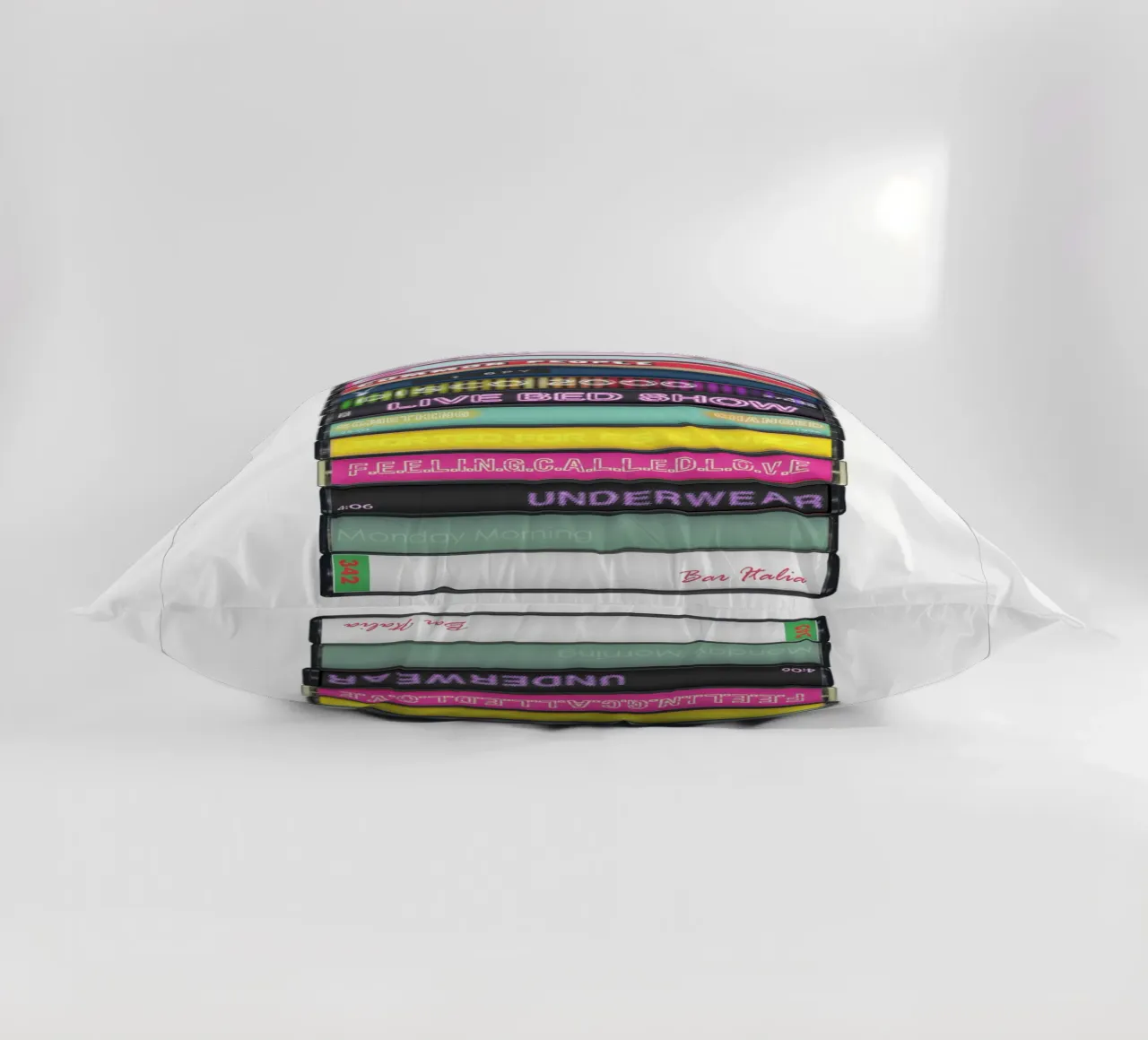 Pulp - Different Class - Kassettendruck Kissen von MrMustardPrints