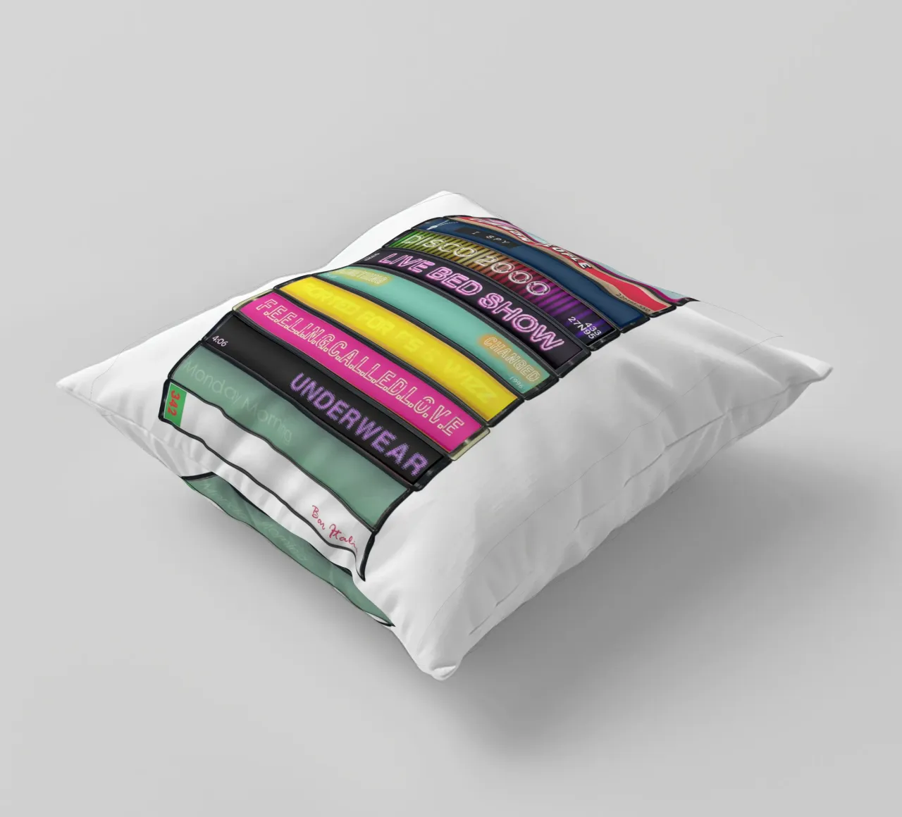 Pulp - Different Class - Kassettendruck Kissen von MrMustardPrints