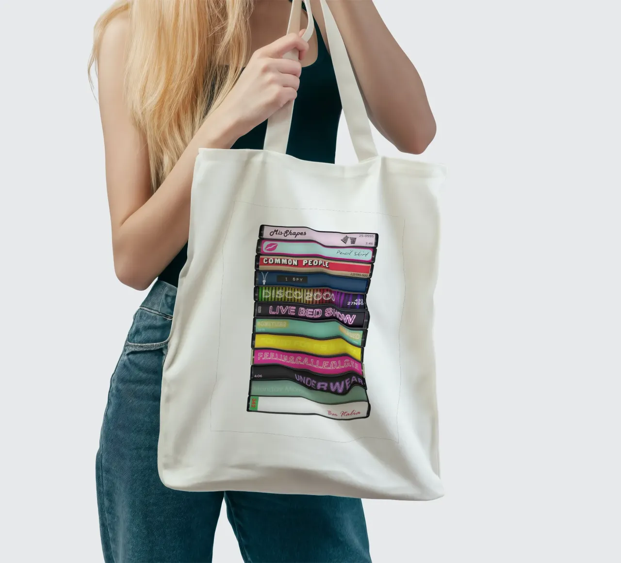 Pulp - Different Class - Kassettendruck Jutebeutel von MrMustardPrints