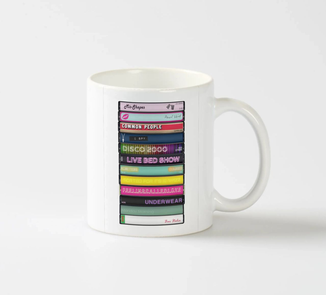 Pulp - Different Class - Cassette Print tazza in ceramica da MrMustardPrints