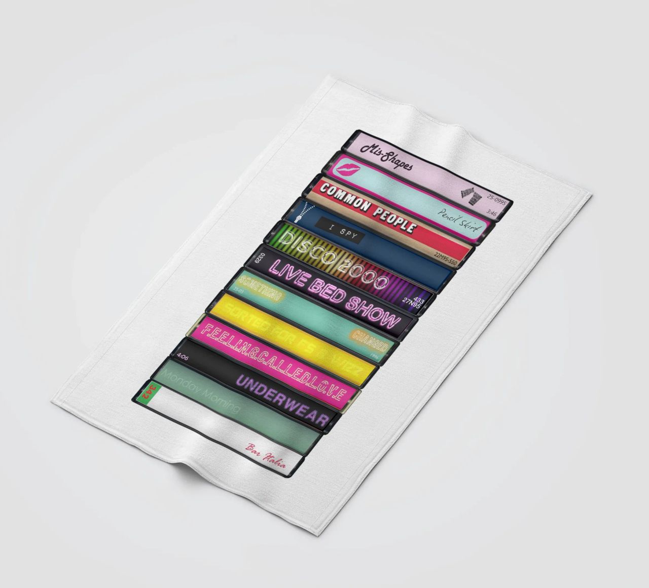 Pulp - Different Class - Cassette Print coperta in pile da MrMustardPrints