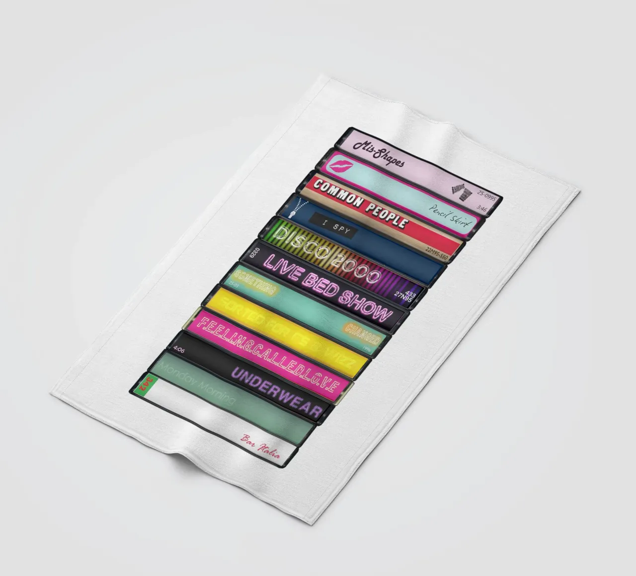 Pulp - Different Class - Cassette Print coperta in pile da MrMustardPrints