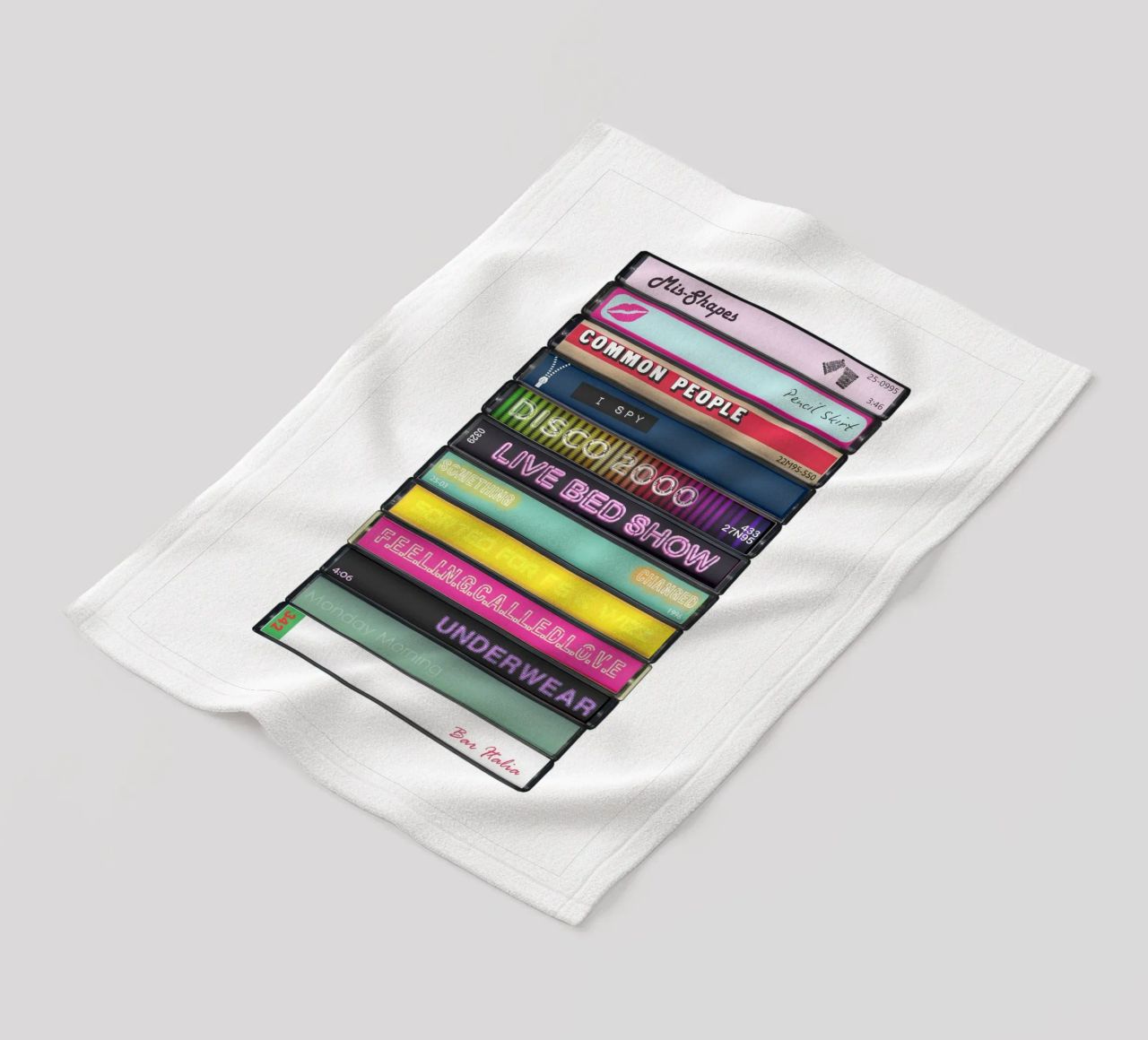 Pulp - Different Class - Cassette Print coperta in pile da MrMustardPrints