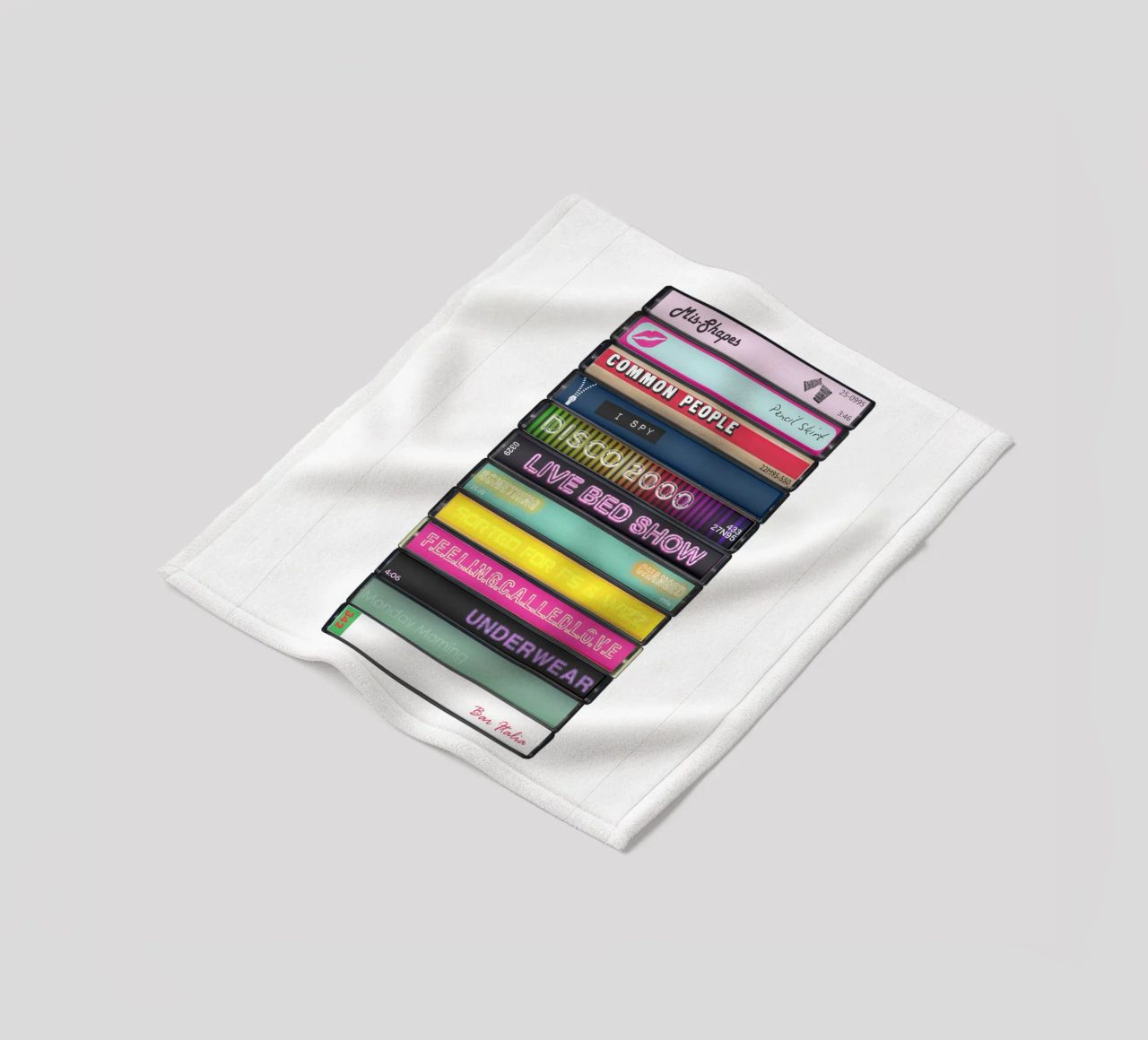 Pulp - Different Class - Cassette Print coperta in pile da MrMustardPrints