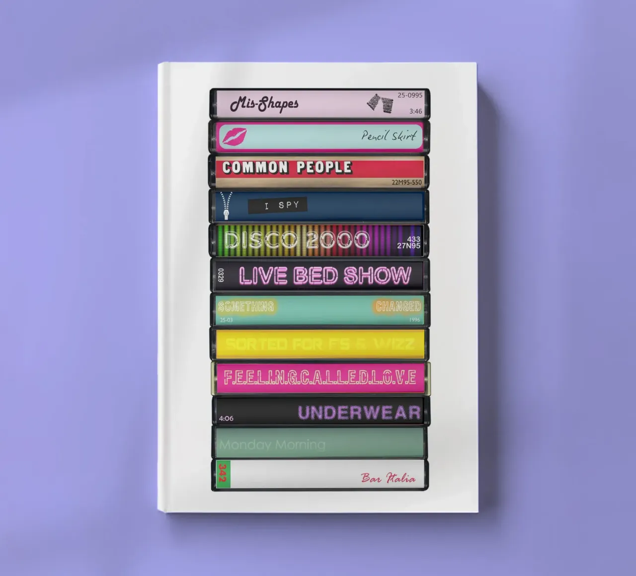 Pulp - Different Class - Cassette Print carnet de notes de MrMustardPrints
