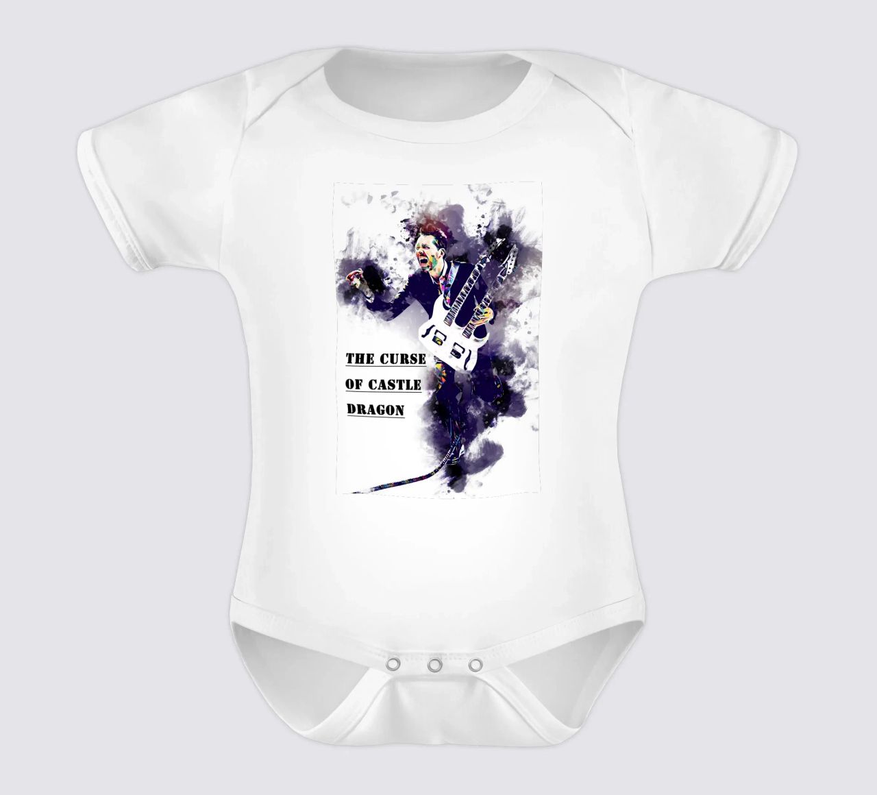 Kunst von Paul Gilbert Kurzarm Babybody von neonartroom