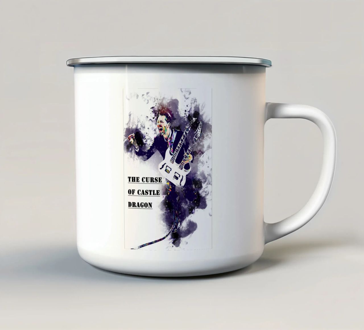 Kunst von Paul Gilbert Emaille Tasse von neonartroom