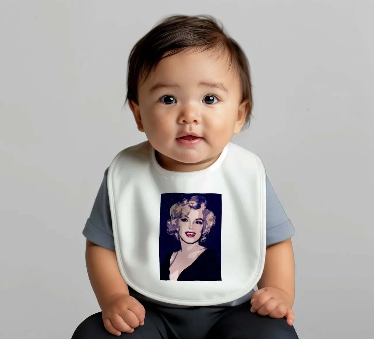 Arte a punti di Marilyn Monroe bavaglino da neonartroom