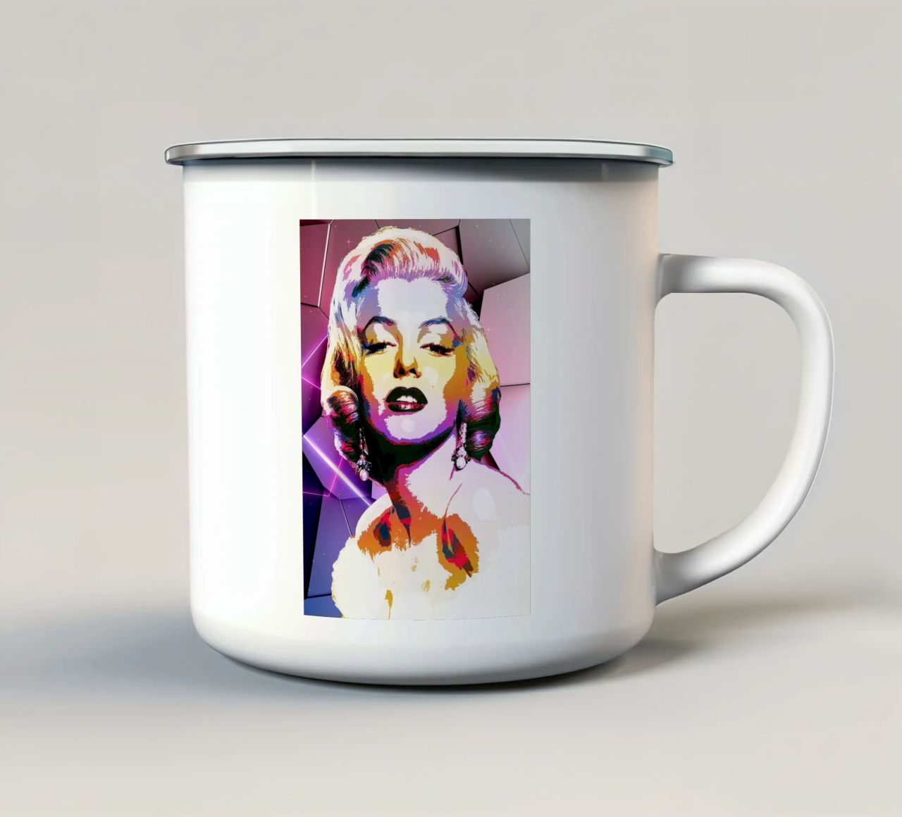 Colore di Monroe tazza in smalto da neonartroom